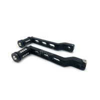 Paire d'embouts de sélecteur de vitesse et de frein noir harley touring softail /sportster /street glide