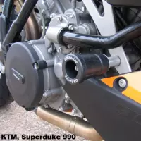 Kit de protection axe de roue avant gb racing ktm superduke 990 2007-2013