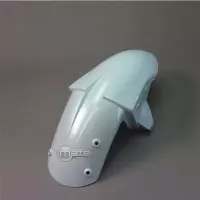 Garde boue en abs peint blanc métal pour kawasaki zx6 05-06