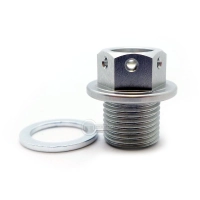 Bouchon de vidange aimanté en aluminium anodisé alu m14 x 1,25