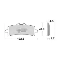 Jeu de plaquettes avant ap racing ducati 1199 pour un etrier