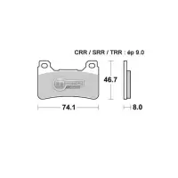Jeu de plaquettes avant ap racing lmp409sf pour un etrier