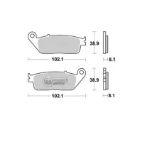 Jeu de plaquettes avant ap racing lmp227sf pour un etrier