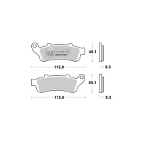 Jeu de plaquettes avant ap racing lmp335sf pour un etrier