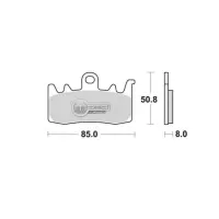Jeu de plaquettes avant ap racing lmp500sf pour un etrier