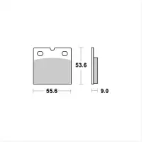 Jeu de plaquettes de frein arrières ap racing route métal fritté lmp106sr pour un étrier