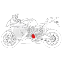 Cache pignon carbone ktm superduke 1290 2014 rc8