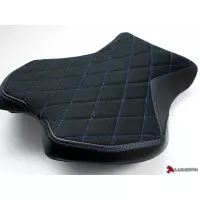 Couvre selle diamond edition pilote luimoto yamaha r6 (17-18) coutures rouge