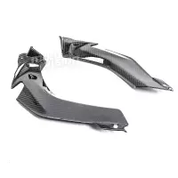 Caches dans tête de fourche carbone brillant kawasaki zx10r 2011 - 2015