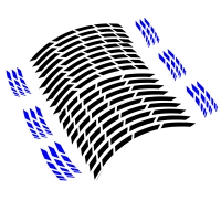 Liserets de jantes 17" - couleur noir