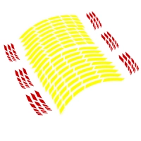 Liserets de jantes 17" - couleur jaune fluo