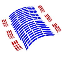 Liserets de jantes 17" - couleur bleu