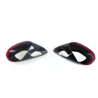 Paire de cache rétroviseur - mirroir carbone vernis ducati panigale v4