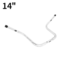 Guidon z bar chrome 10"/14" harley davidson sportster touring road king glides 883 1200