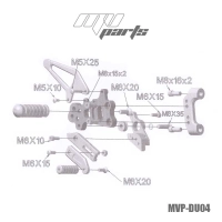 Commandes reculées mv parts ducati panigale 959 1199 1299