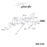 Commandes reculées mv parts ktm 125/200/390 duke 2018-