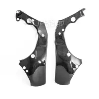 Caches sur cadre carbone vernis pour kawasaki zx10r 2011-2017