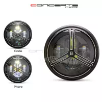 Phare avant led 7,7" phare et code tri-pro grill