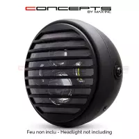 Grille de phare  7" aluminium cnc vent grill design