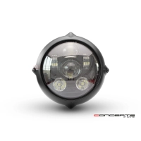 Phare avant universel vintage noir led 18cm