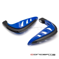 Protège main avec feu de position bleu et clignotants 22mm