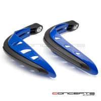 Protège main avec feu de position bleu et clignotants 22mm