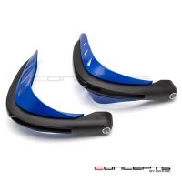 Protège main avec feu de position bleu et clignotants 22mm