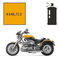 Peinture en spray bmw kalahari yellow r 1200 c 1998