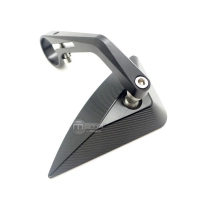 Paire de rétroviseurs sur embout de guidon alu cnc