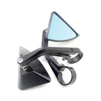 Paire de rétroviseurs sur embout de guidon alu cnc
