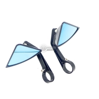 Paire de rétroviseurs sur embout de guidon alu cnc