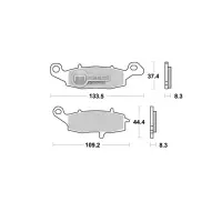 Jeu de plaquettes avant ap racing lmp305sf pour un etrier