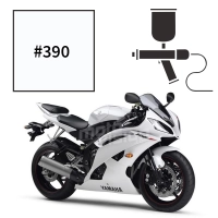 Peinture tricouche yamaha bluish white cocktail r6 1999-2002 2006-2016 50th anniversary