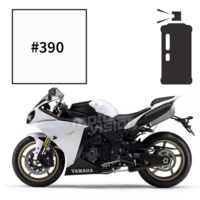 Peinture tricouche en spray yamaha liquid metal bluish white met 2 r1m 2015-2017