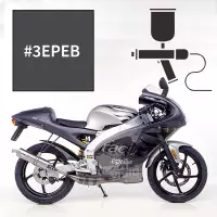 Peinture aprilia magnet grey rs 50 2001-2003