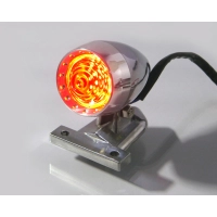 Mini feu arrière led bullet poli ou noir mat