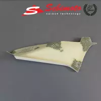 Cache canaux d'airs gauche poly sebimoto yamaha r1 2002 - 2003