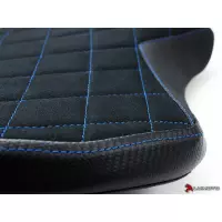 Couvre selle diamond edition pilote luimoto yamaha r6 (17-18) coutures rouge