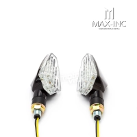 Paire de clignotants led "gali" 82m noir - emarked