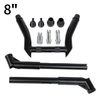 Guidon z bar noir 8"/10" harley davidson softail 00-17 dyna fxdls 16-17