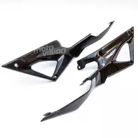Paire de caches sous selle carbone twill ducati 848 1098 1198