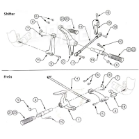 Kit complet de commandes avancées pour harley davidson sportster 883 1200 xlh xl 2014-2019