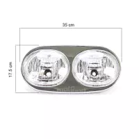 Phare avant harley davidson road glide 1998-2013