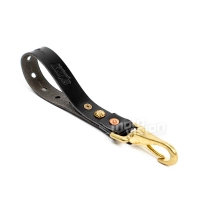 Attache en cuir pour gants et casque