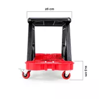 Tabouret de travail mobile avec plateau de rangement