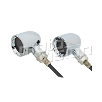 Paire de clignotant "derby" alu cnc led chrome