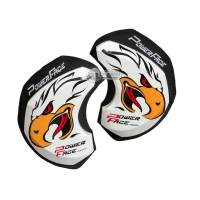 Paire de sliders en bois motif "grande langue"