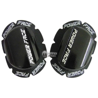 Paire de sliders en bois noirs