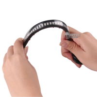 Eclairage de plaque "ultra slim" souple led en abs noir