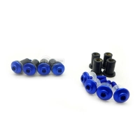 Kit de fixation pour bulle noir en diamètre 4mm